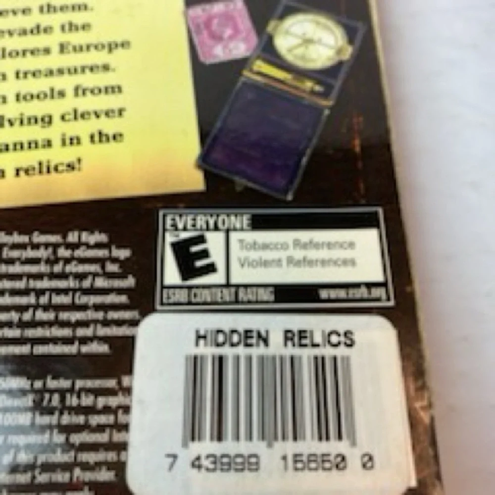 eGames hidden relics